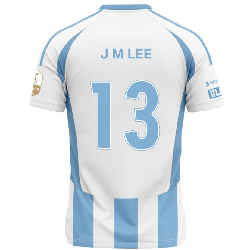 Danxen Donna Maglia Myung-Jae Lee #13 Bianco Azzurro Cielo Kit Gara Away 2025/26 Maglietta