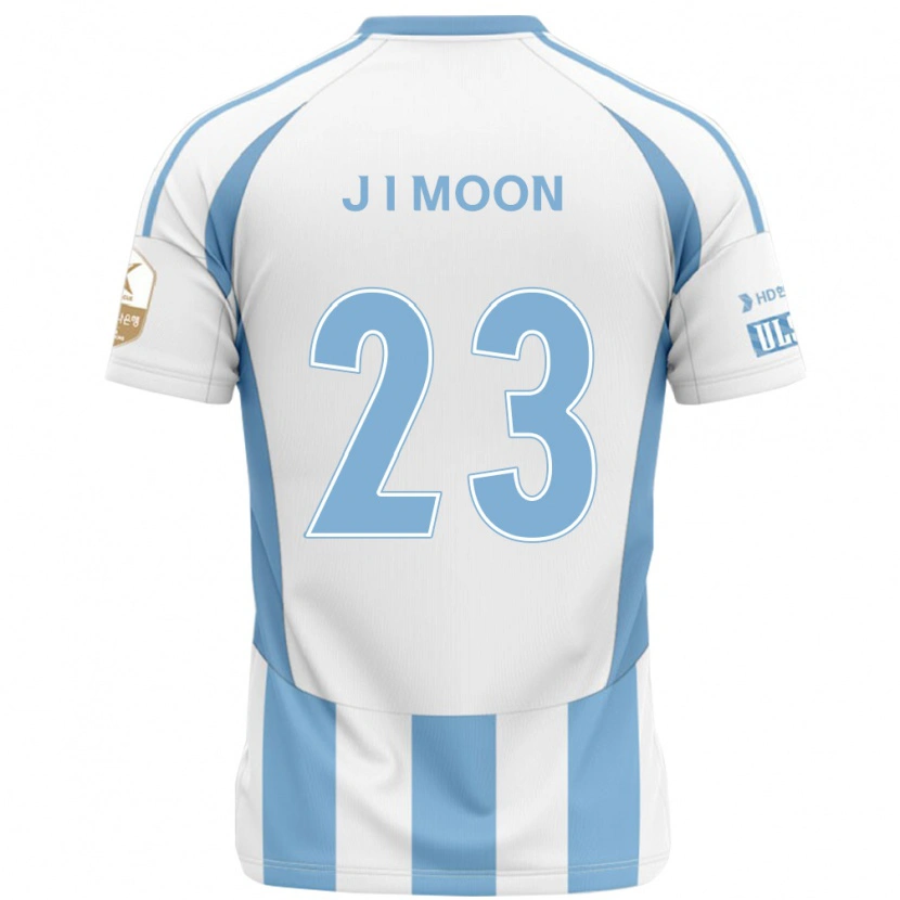 Danxen Donna Maglia Jung-In Moon #23 Bianco Azzurro Cielo Kit Gara Away 2025/26 Maglietta