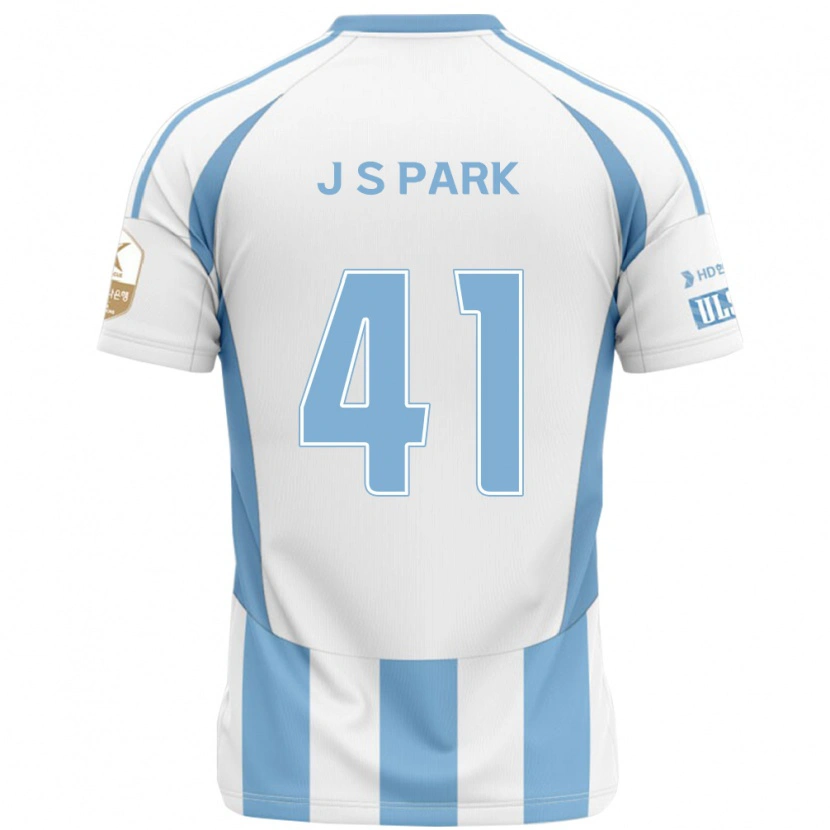 Danxen Donna Maglia Sang-Jun Park #41 Bianco Azzurro Cielo Kit Gara Away 2025/26 Maglietta