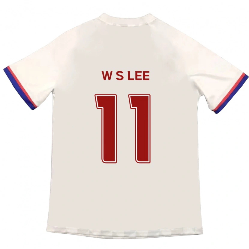 Danxen Donna Maglia Seung-Woo Lee #11 Bianco Sporco Rosso Kit Gara Away 2025/26 Maglietta