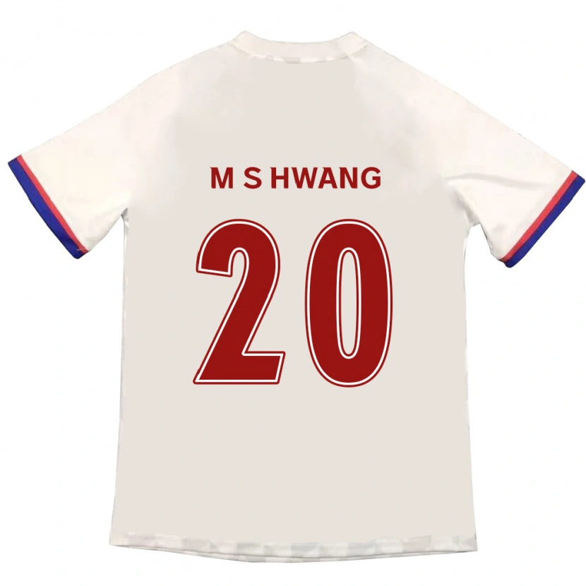 Danxen Donna Maglia Soon-Min Hwang #20 Bianco Sporco Rosso Kit Gara Away 2025/26 Maglietta