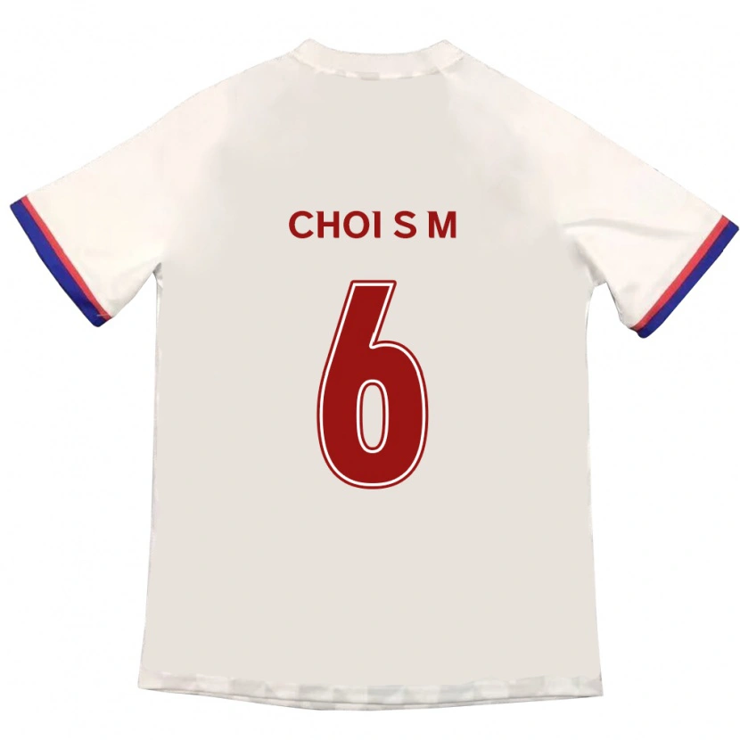 Danxen Donna Maglia Choi So-Mi #6 Bianco Sporco Rosso Kit Gara Away 2025/26 Maglietta