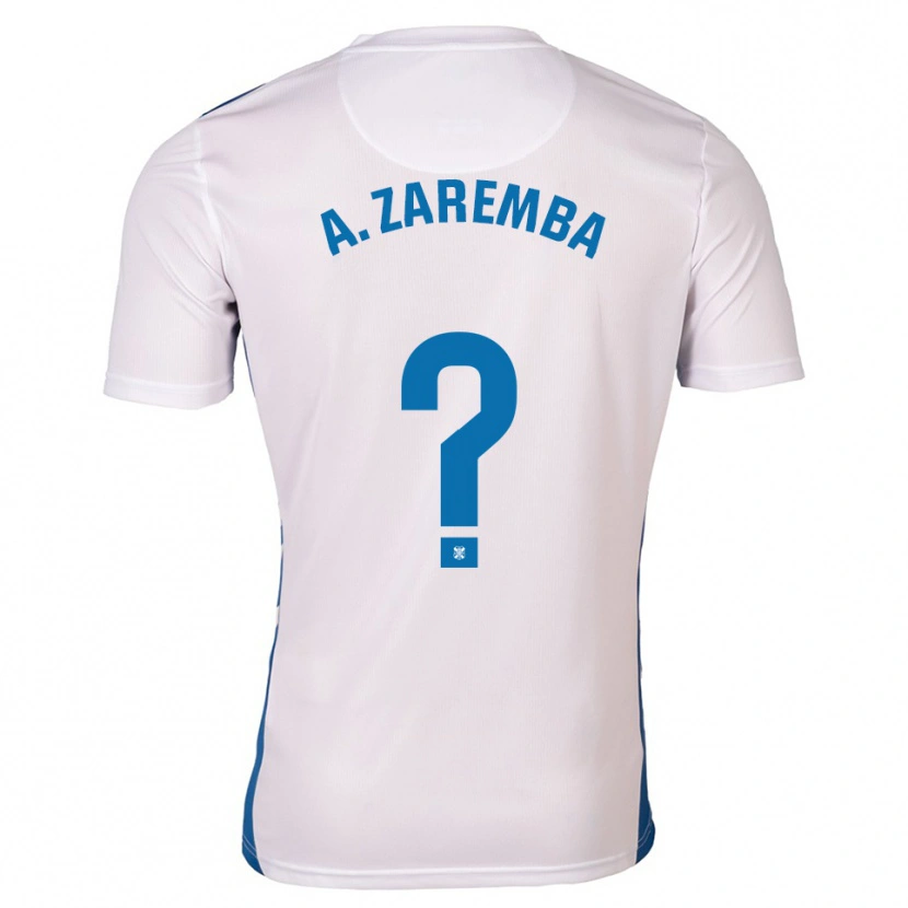 Danxen Donna Maglia Aleksandra Zaremba Kupiec #0 Bianco Blu Kit Gara Home 2025/26 Maglietta
