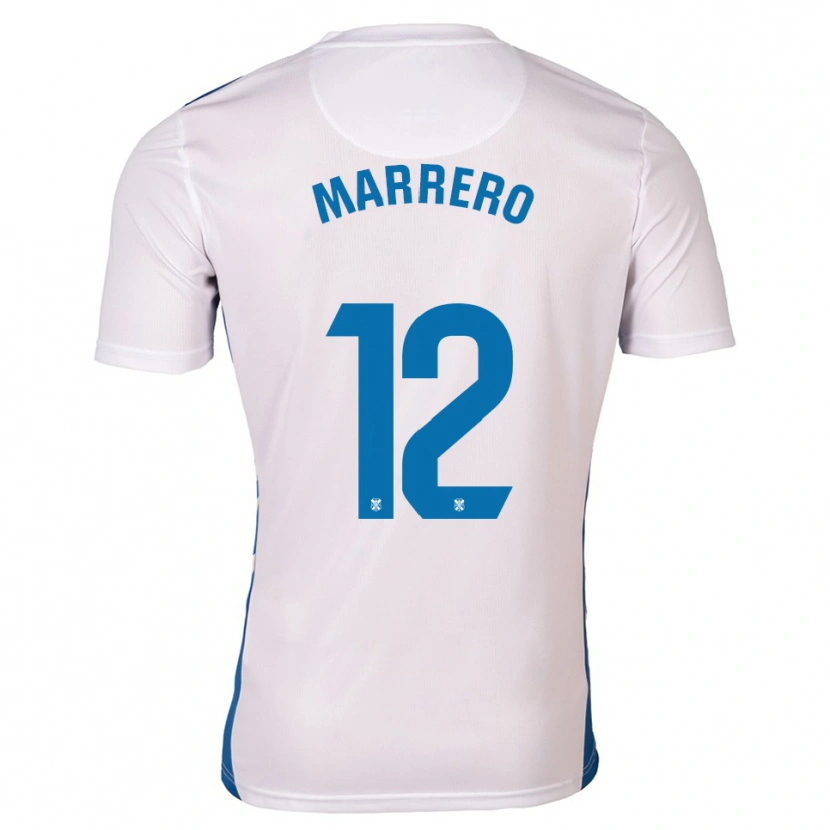 Danxen Donna Maglia Marcos Marrero #12 Bianco Blu Kit Gara Home 2025/26 Maglietta