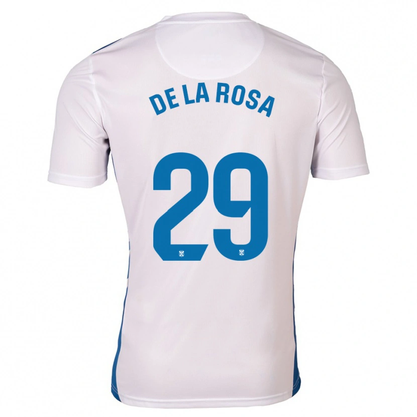Danxen Donna Maglia Raúl De La Rosa #29 Bianco Blu Kit Gara Home 2025/26 Maglietta