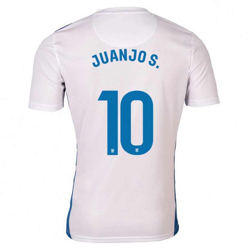 Danxen Donna Maglia Juanjo Sánchez #10 Bianco Blu Kit Gara Home 2025/26 Maglietta