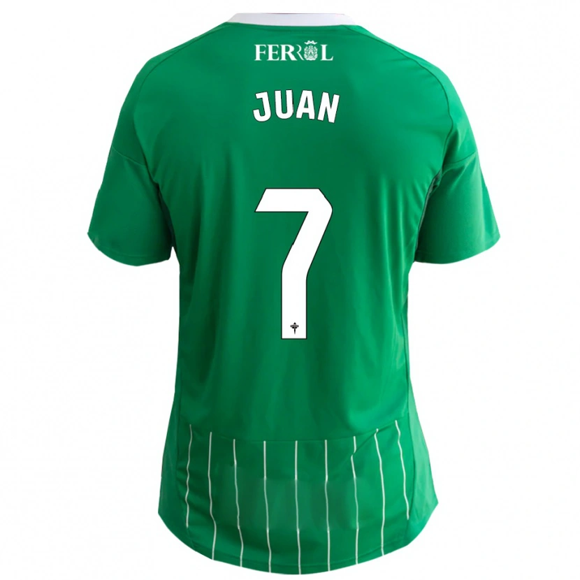 Danxen Donna Maglia Álvaro Juan #7 Verde Bianco Kit Gara Home 2025/26 Maglietta