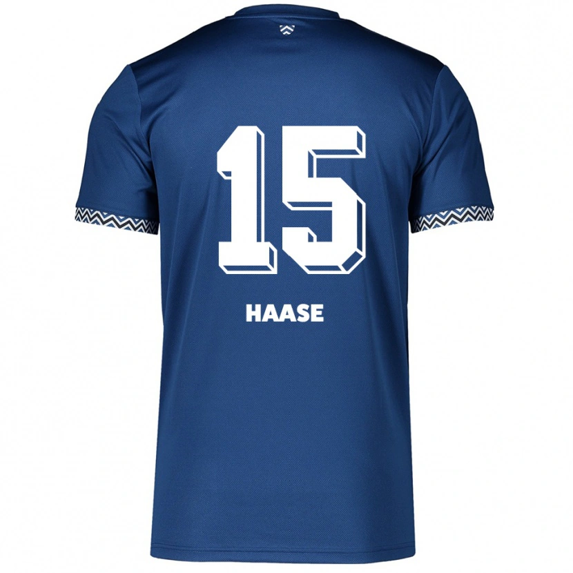 Danxen Donna Maglia Leo Haase #15 Blu Navy Bianco Kit Gara Home 2025/26 Maglietta