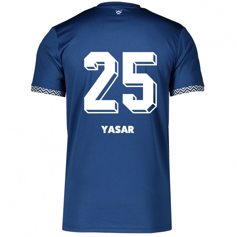 Danxen Donna Maglia Eyyüb Yasar #25 Blu Navy Bianco Kit Gara Home 2025/26 Maglietta