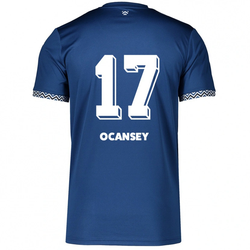 Danxen Donna Maglia Vincent Ocansey #17 Blu Navy Bianco Kit Gara Home 2025/26 Maglietta