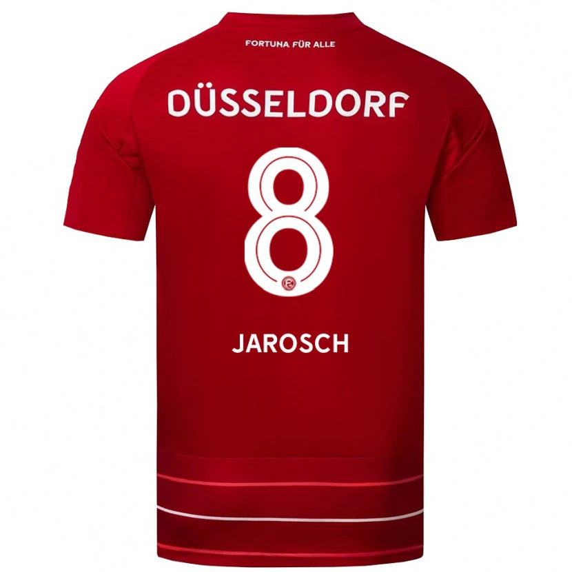 Danxen Donna Maglia Marek Jarosch #8 Rosso Bianco Kit Gara Home 2025/26 Maglietta