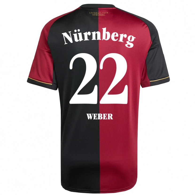 Danxen Donna Maglia Ruben Weber #22 Bordeaux Nero Kit Gara Home 2025/26 Maglietta