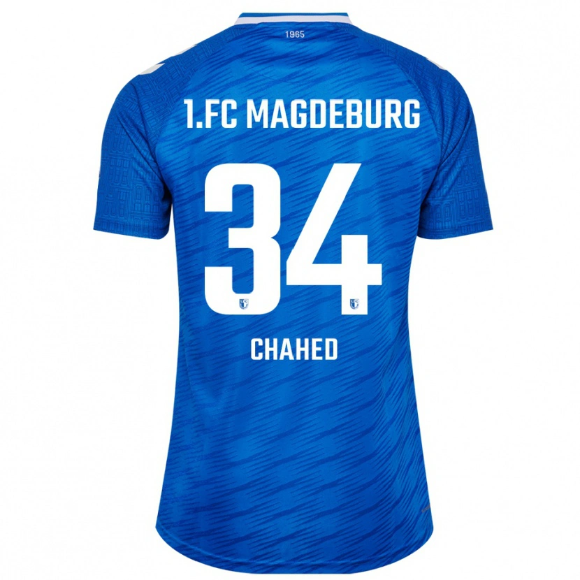 Danxen Donna Maglia Tarek Chahed #34 Blu Bianco Kit Gara Home 2025/26 Maglietta