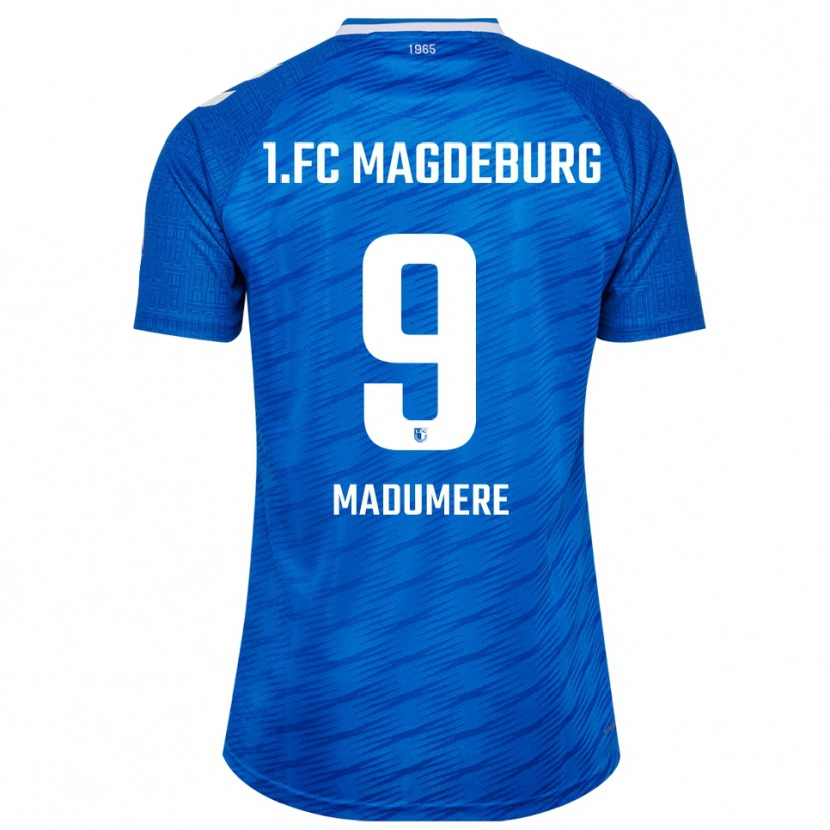Danxen Donna Maglia Kingsley Madumere #9 Blu Bianco Kit Gara Home 2025/26 Maglietta