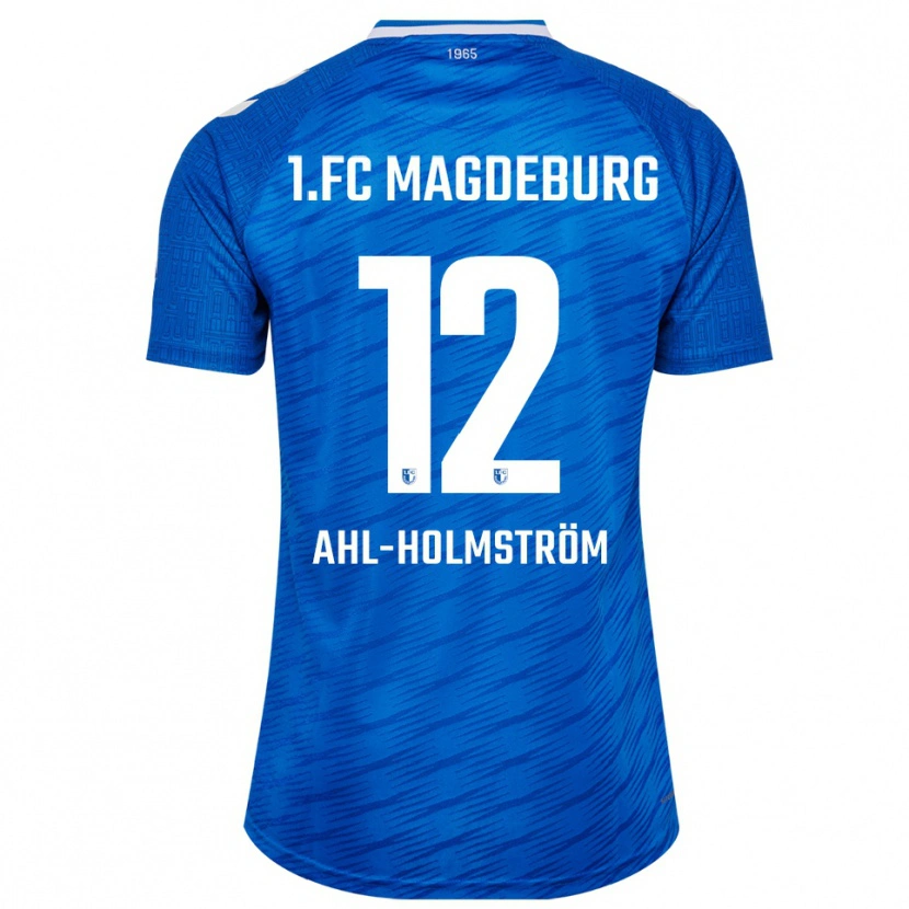 Danxen Donna Maglia Alexander Ahl-Holmström #12 Blu Bianco Kit Gara Home 2025/26 Maglietta