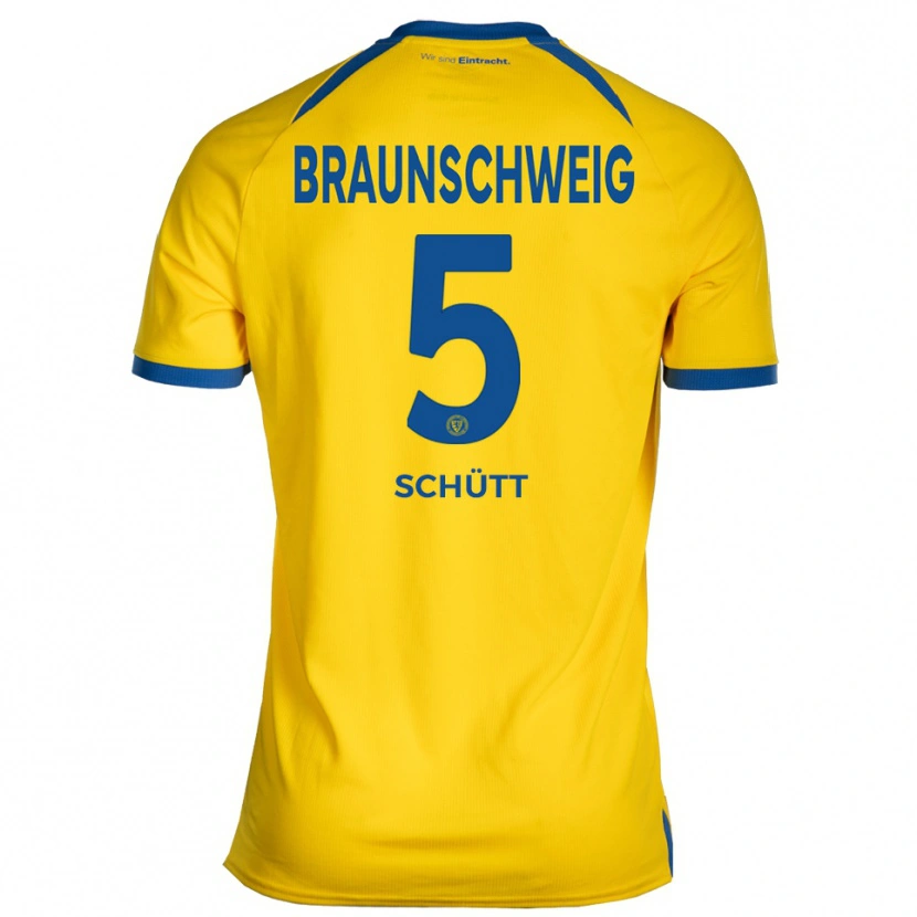 Danxen Donna Maglia Len Schütt #5 Giallo Blu Kit Gara Home 2025/26 Maglietta