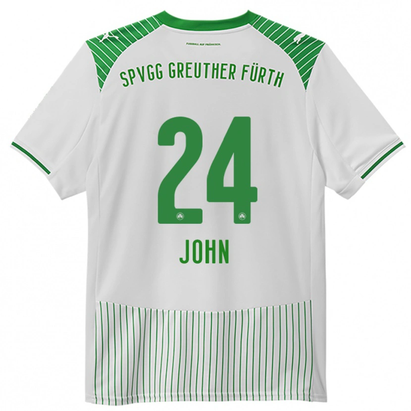 Danxen Donna Maglia Marco John #24 Bianco Verde Kit Gara Home 2025/26 Maglietta