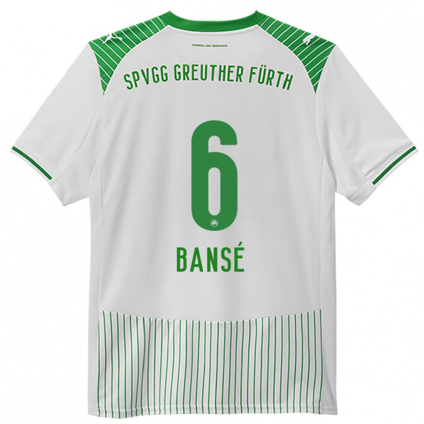 Danxen Donna Maglia Sacha Bansé #6 Bianco Verde Kit Gara Home 2025/26 Maglietta