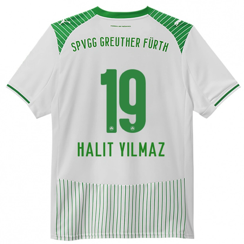 Danxen Donna Maglia Halit Yılmaz #19 Bianco Verde Kit Gara Home 2025/26 Maglietta