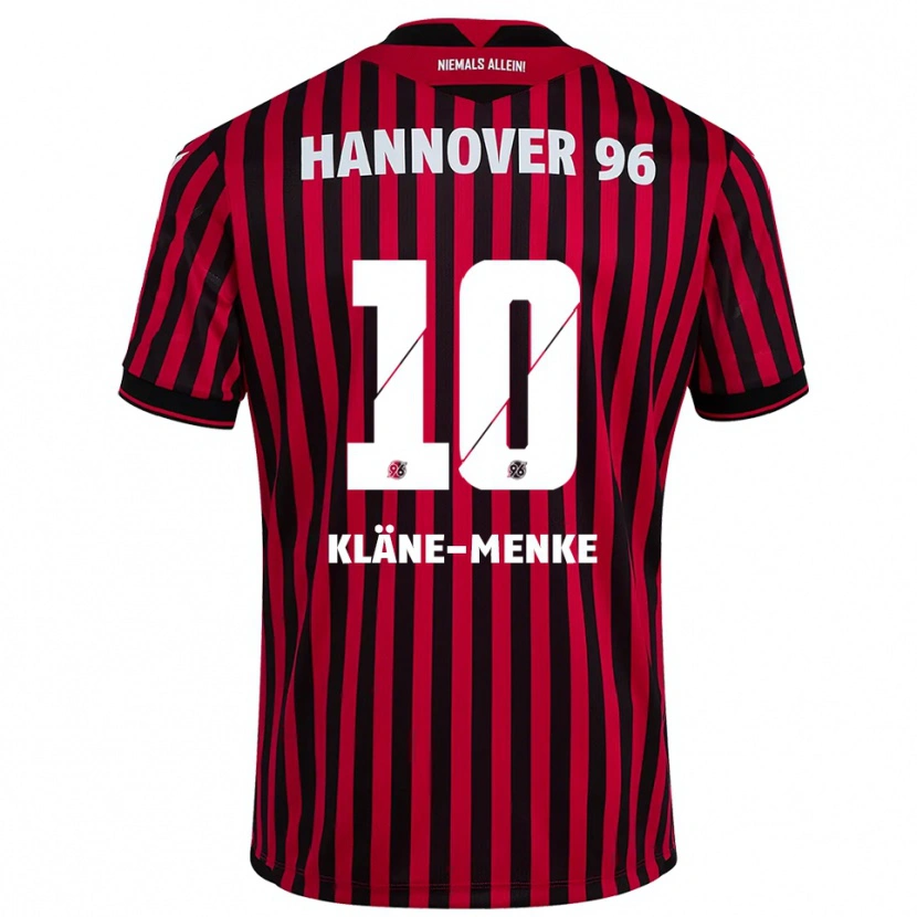 Danxen Donna Maglia Pirmin Kläne-Menke #10 Rosso Nero Kit Gara Home 2025/26 Maglietta