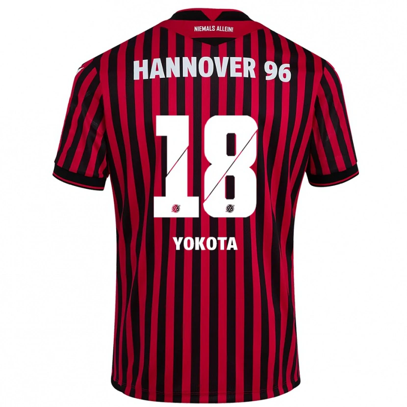 Danxen Donna Maglia Daisuke Yokota #18 Rosso Nero Kit Gara Home 2025/26 Maglietta