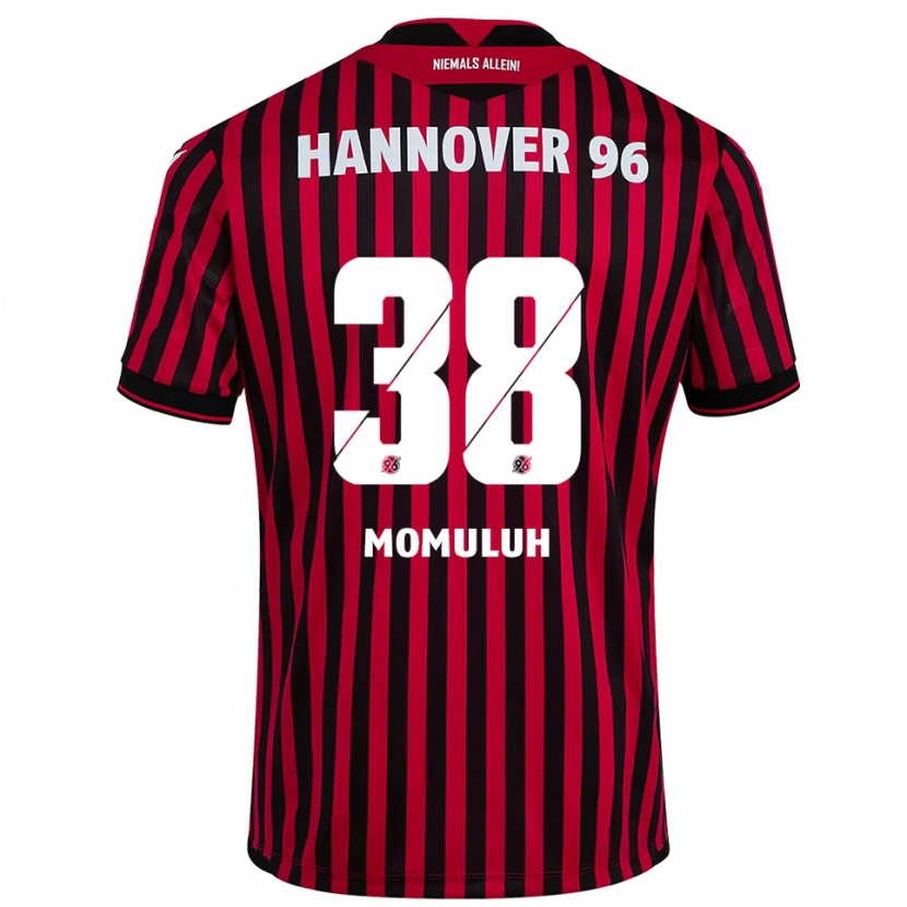 Danxen Donna Maglia Monju Momuluh #38 Rosso Nero Kit Gara Home 2025/26 Maglietta