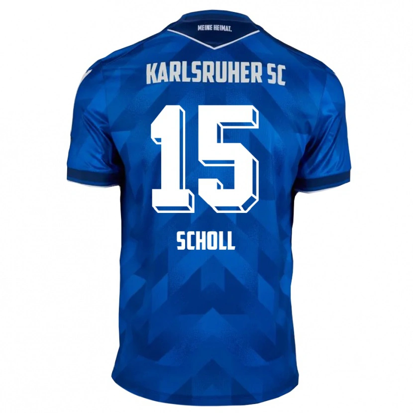 Danxen Donna Maglia Paul Scholl #15 Blu Bianco Kit Gara Home 2025/26 Maglietta
