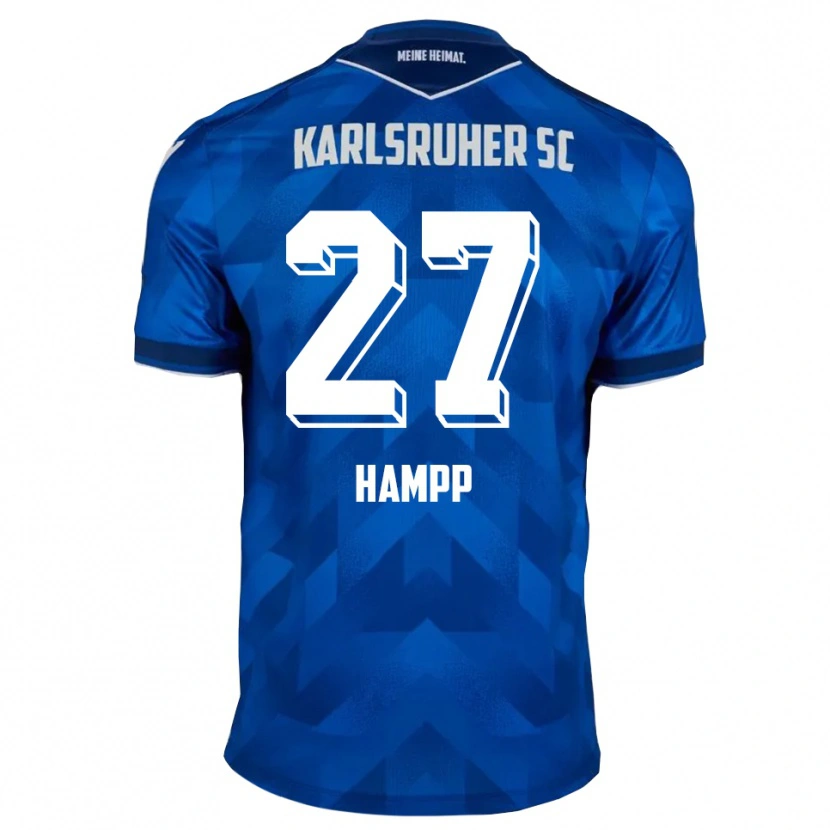 Danxen Donna Maglia Noah Hampp #27 Blu Bianco Kit Gara Home 2025/26 Maglietta