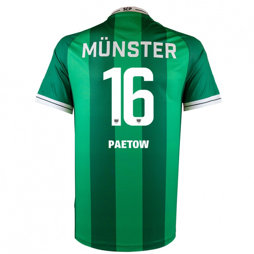Danxen Donna Maglia Torge Paetow #16 Verde Bianco Kit Gara Home 2025/26 Maglietta