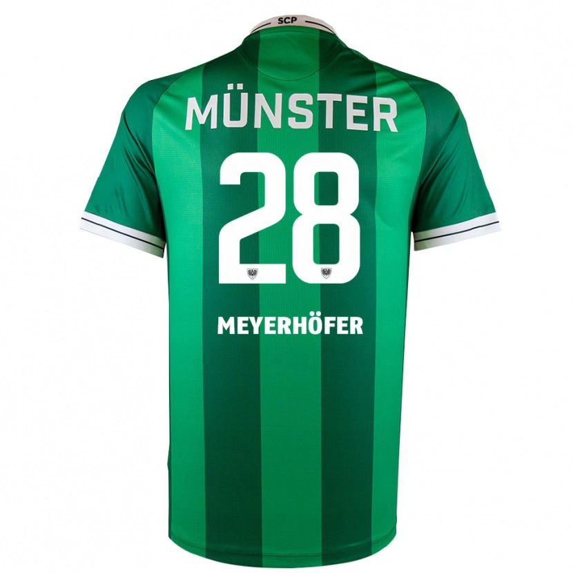 Danxen Donna Maglia Marco Meyerhöfer #28 Verde Bianco Kit Gara Home 2025/26 Maglietta