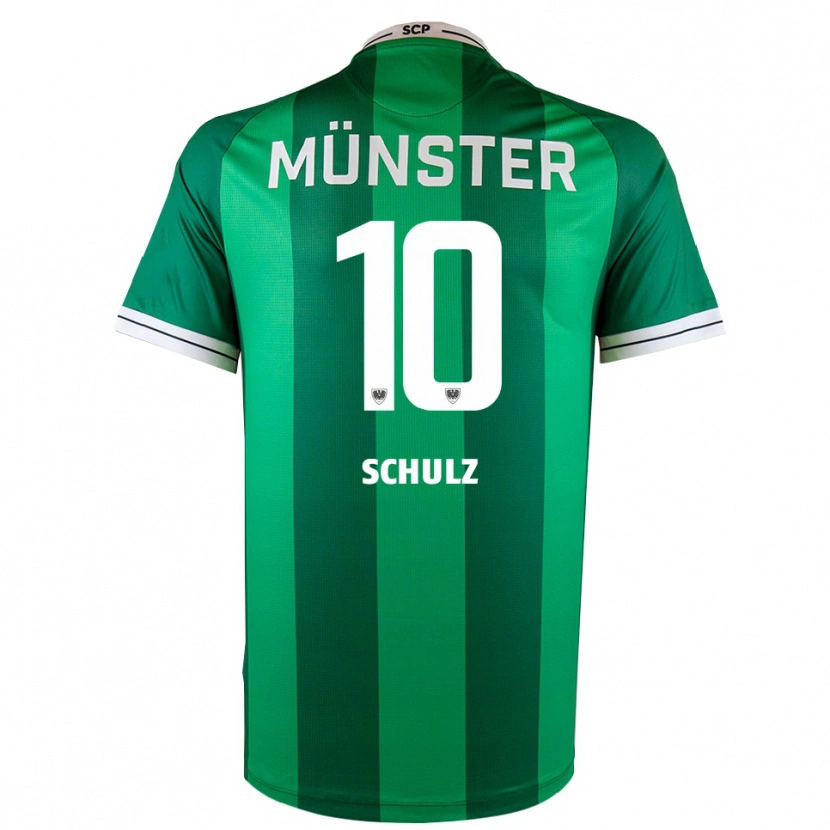 Danxen Donna Maglia Marvin Schulz #10 Verde Bianco Kit Gara Home 2025/26 Maglietta
