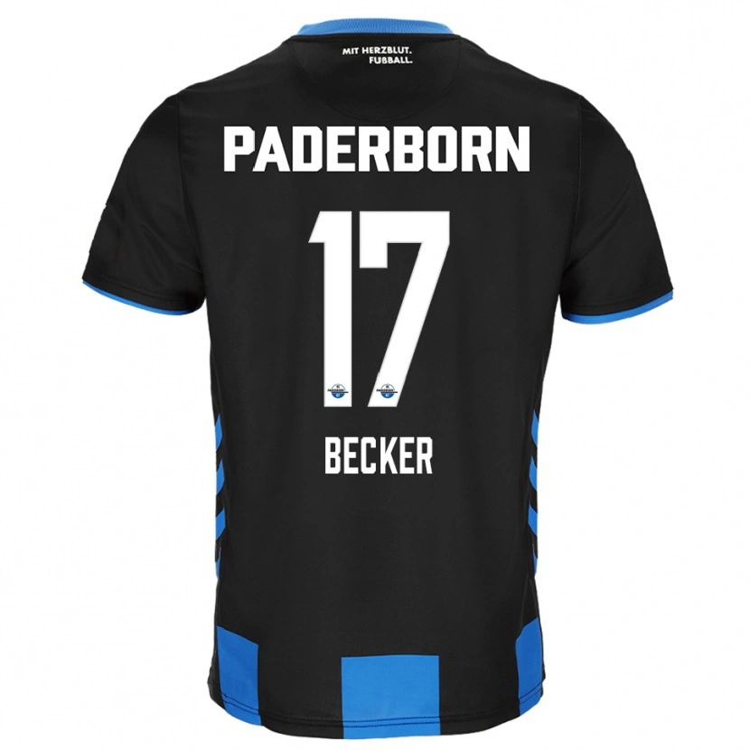 Danxen Donna Maglia Marlon Becker #17 Nero Blu Kit Gara Home 2025/26 Maglietta