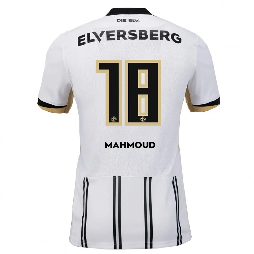 Danxen Donna Maglia Mohammad Mahmoud #18 Bianco Nero Kit Gara Home 2025/26 Maglietta