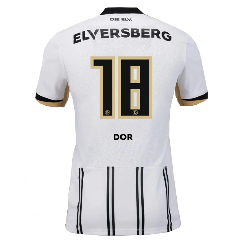 Danxen Donna Maglia Jibril Dor #18 Bianco Nero Kit Gara Home 2025/26 Maglietta