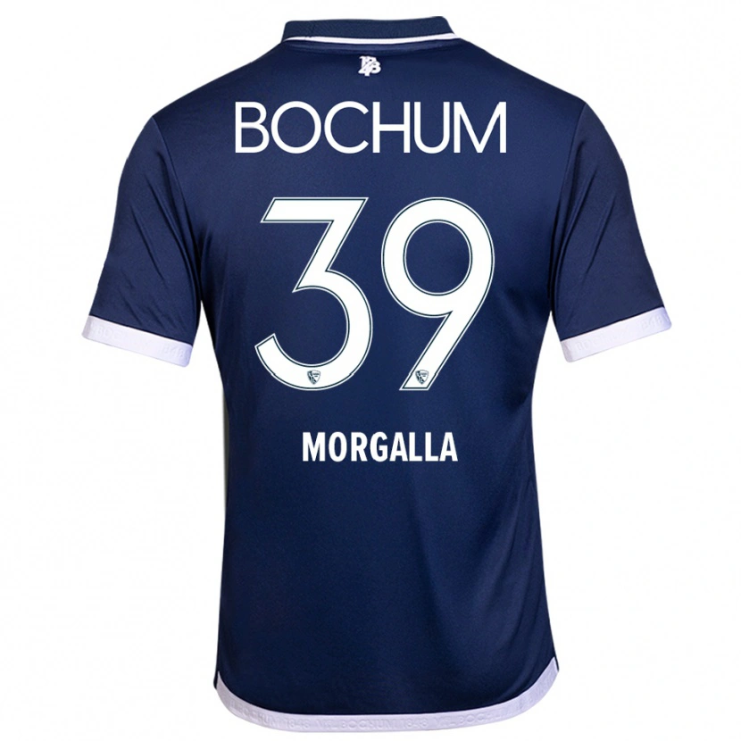 Danxen Donna Maglia Leandro Morgalla #39 Blu Navy Bianco Kit Gara Home 2025/26 Maglietta