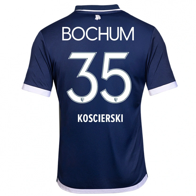 Danxen Donna Maglia Kacper Koscierski #35 Blu Navy Bianco Kit Gara Home 2025/26 Maglietta