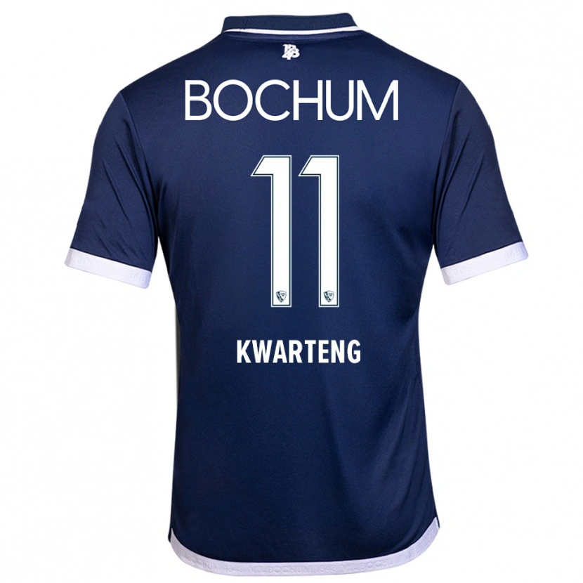 Danxen Donna Maglia Moritz-Broni Kwarteng #11 Blu Navy Bianco Kit Gara Home 2025/26 Maglietta