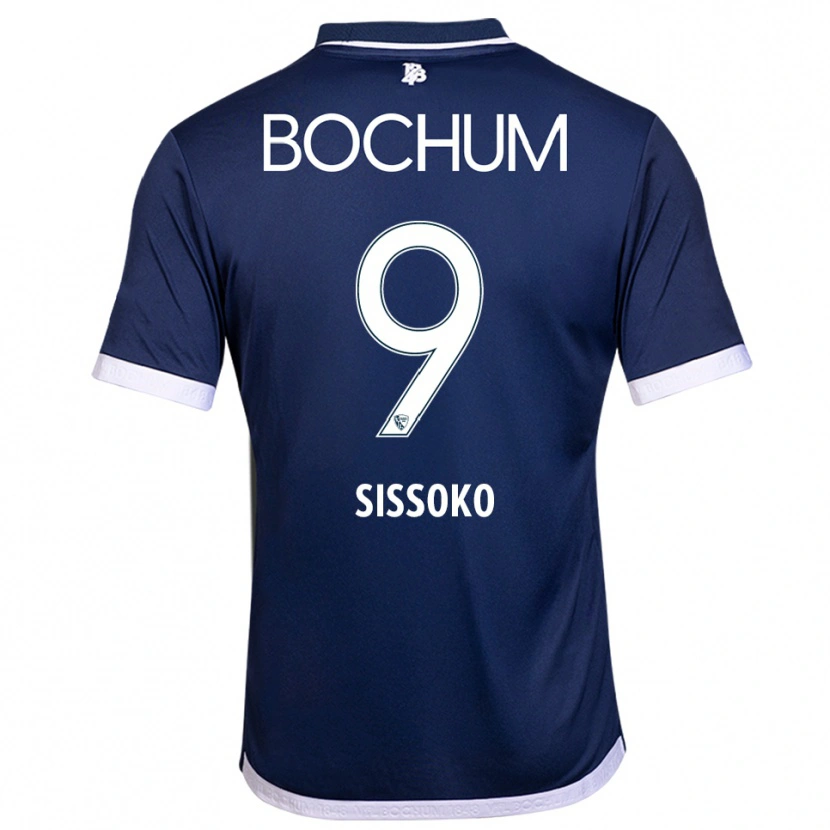 Danxen Donna Maglia Ibrahim Sissoko #9 Blu Navy Bianco Kit Gara Home 2025/26 Maglietta