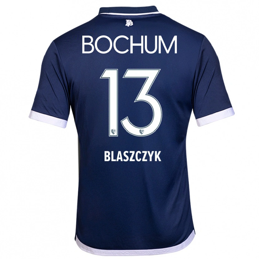 Danxen Donna Maglia Oliwer Blaszczyk #13 Blu Navy Bianco Kit Gara Home 2025/26 Maglietta