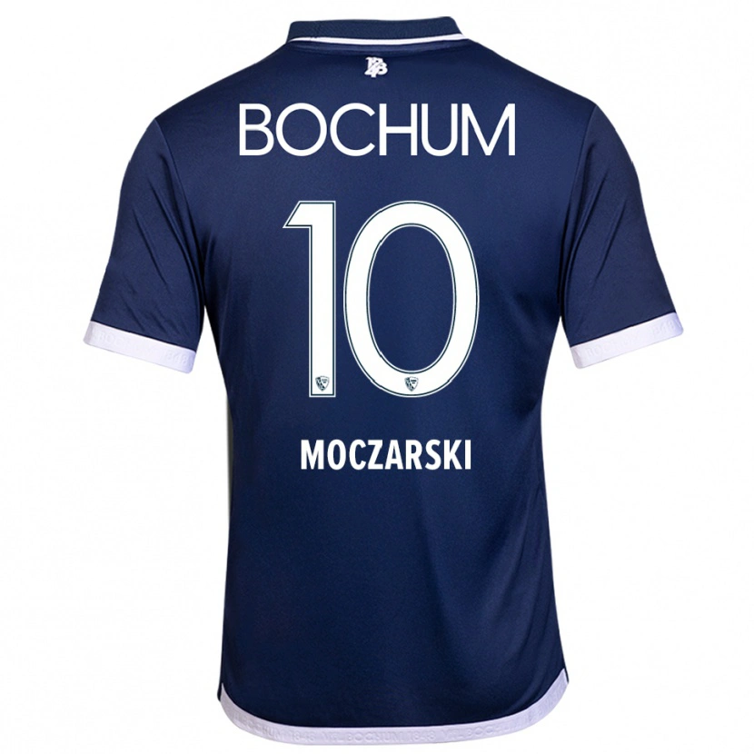 Danxen Donna Maglia Anna Moczarski #10 Blu Navy Bianco Kit Gara Home 2025/26 Maglietta