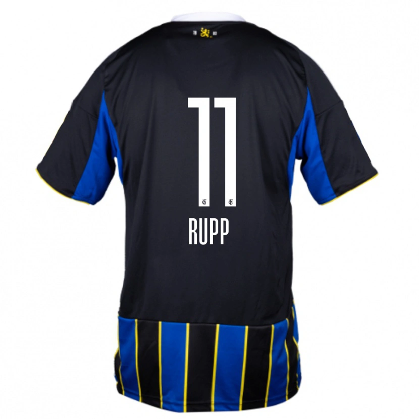 Danxen Donna Maglia Finn Rupp #11 Blu Nero Giallo Kit Gara Home 2025/26 Maglietta