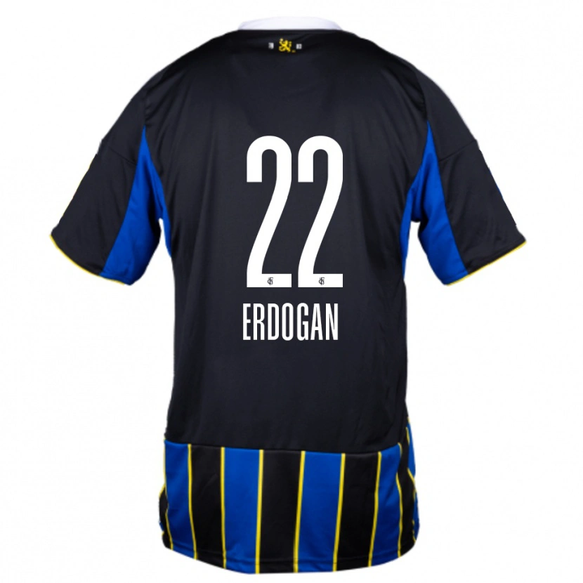 Danxen Donna Maglia Batuhan Erdogan #22 Blu Nero Giallo Kit Gara Home 2025/26 Maglietta