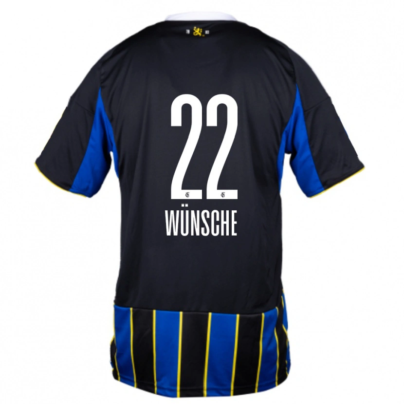 Danxen Donna Maglia Hannah Wünsche #22 Blu Nero Giallo Kit Gara Home 2025/26 Maglietta