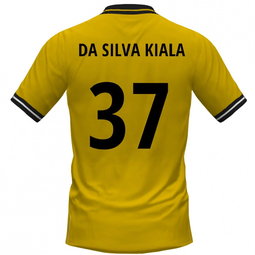 Danxen Donna Maglia Joel Da Silva Kiala #37 Giallo Nero Kit Gara Home 2025/26 Maglietta
