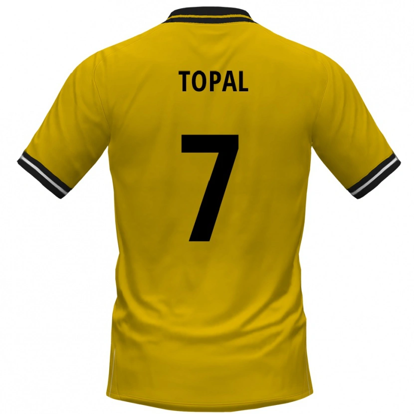 Danxen Donna Maglia Sidar Topal #7 Giallo Nero Kit Gara Home 2025/26 Maglietta