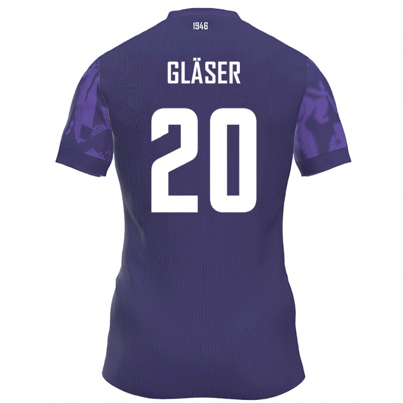 Danxen Donna Maglia Philipp Gläser #20 Viola Bianco Kit Gara Home 2025/26 Maglietta