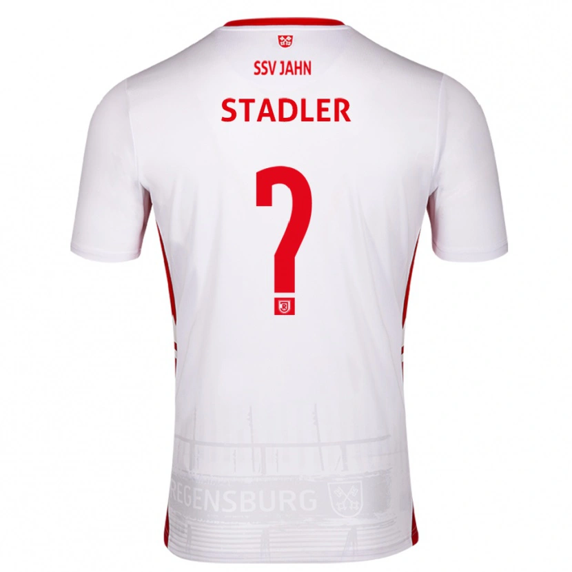 Danxen Donna Maglia Sebastian Stadler #0 Bianco Rosso Kit Gara Home 2025/26 Maglietta