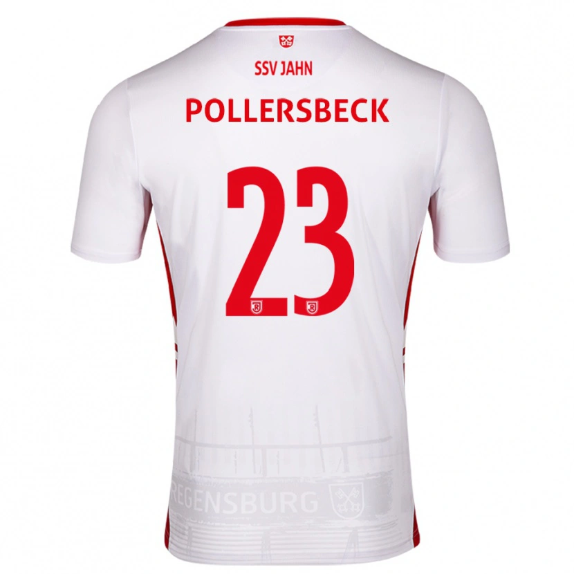 Danxen Donna Maglia Julian Pollersbeck #23 Bianco Rosso Kit Gara Home 2025/26 Maglietta