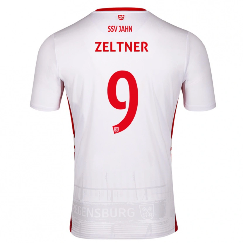 Danxen Donna Maglia Milan Zeltner #9 Bianco Rosso Kit Gara Home 2025/26 Maglietta