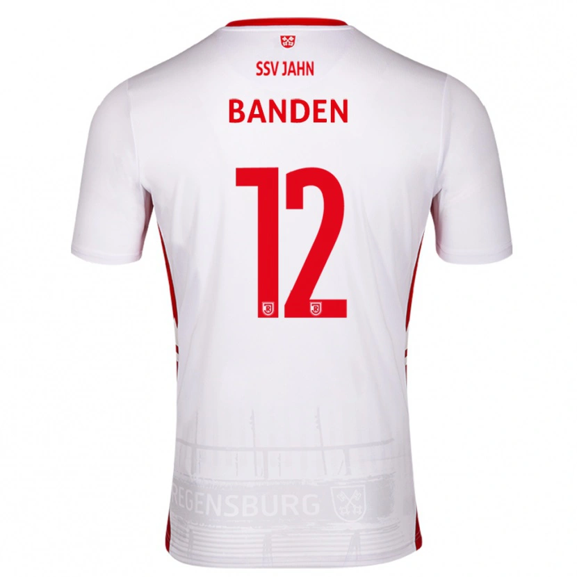 Danxen Donna Maglia Ante Banden #12 Bianco Rosso Kit Gara Home 2025/26 Maglietta